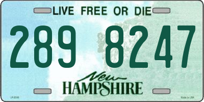 NH license plate 2898247