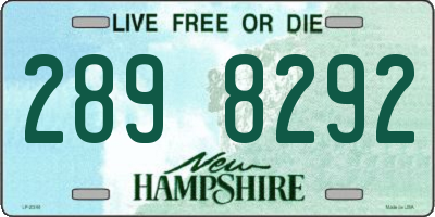 NH license plate 2898292