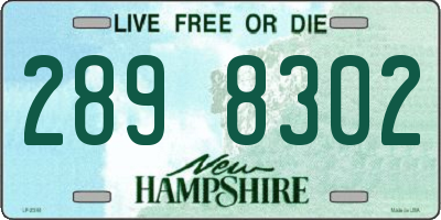 NH license plate 2898302