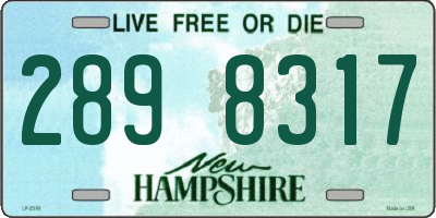 NH license plate 2898317