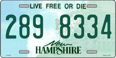 NH license plate 2898334
