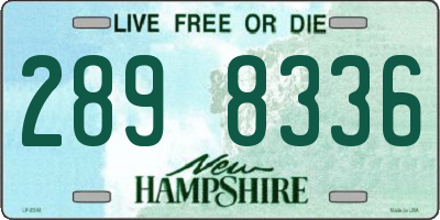 NH license plate 2898336