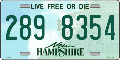NH license plate 2898354