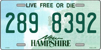 NH license plate 2898392