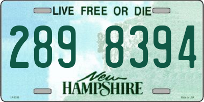 NH license plate 2898394