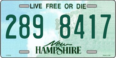 NH license plate 2898417