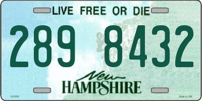 NH license plate 2898432