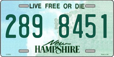 NH license plate 2898451