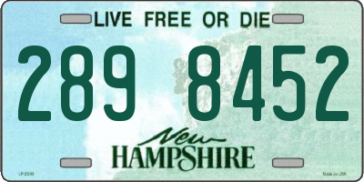 NH license plate 2898452