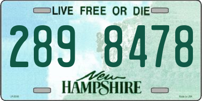 NH license plate 2898478