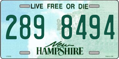 NH license plate 2898494