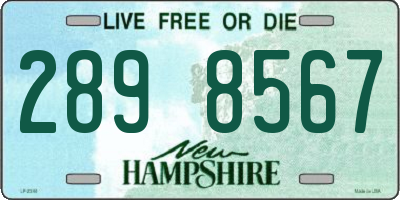 NH license plate 2898567