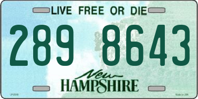 NH license plate 2898643