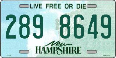 NH license plate 2898649