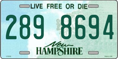 NH license plate 2898694