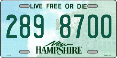 NH license plate 2898700