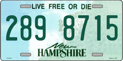 NH license plate 2898715
