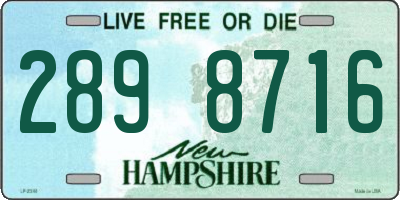 NH license plate 2898716