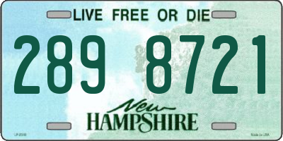 NH license plate 2898721