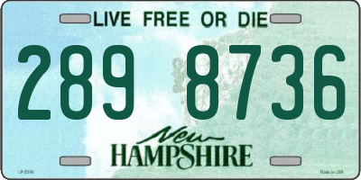 NH license plate 2898736