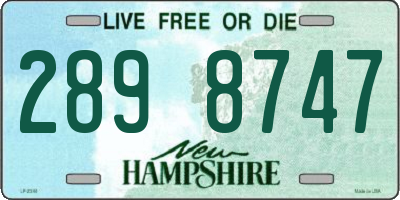 NH license plate 2898747