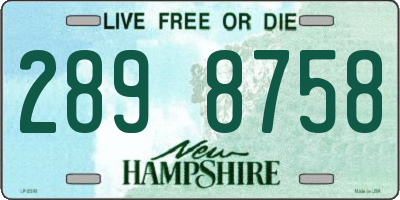 NH license plate 2898758