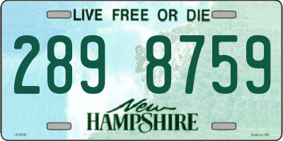 NH license plate 2898759