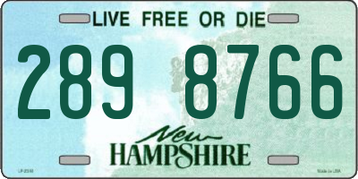 NH license plate 2898766