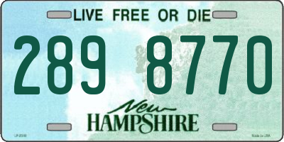 NH license plate 2898770