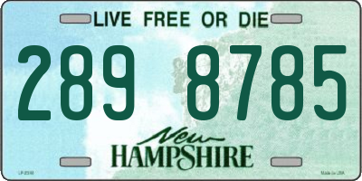 NH license plate 2898785
