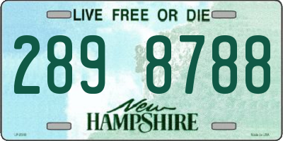 NH license plate 2898788