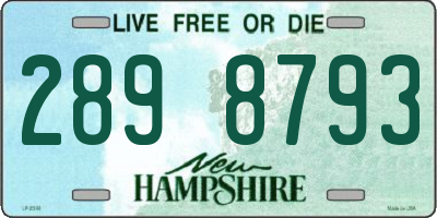 NH license plate 2898793