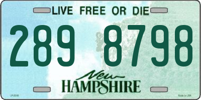 NH license plate 2898798