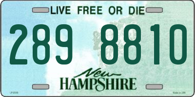 NH license plate 2898810