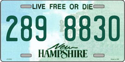 NH license plate 2898830