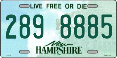 NH license plate 2898885