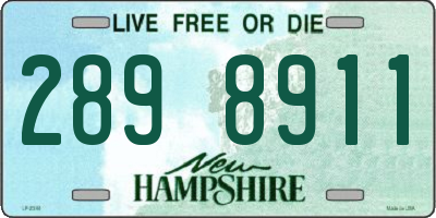 NH license plate 2898911