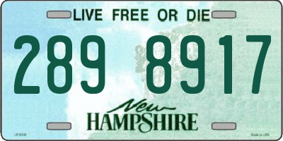 NH license plate 2898917