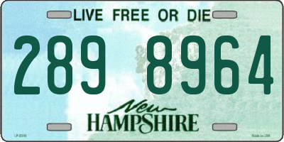 NH license plate 2898964