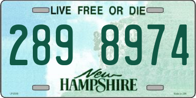 NH license plate 2898974