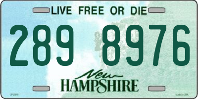 NH license plate 2898976