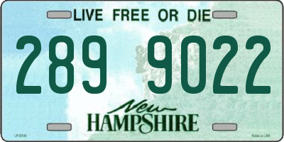 NH license plate 2899022