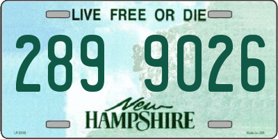 NH license plate 2899026