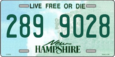 NH license plate 2899028