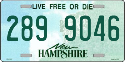 NH license plate 2899046