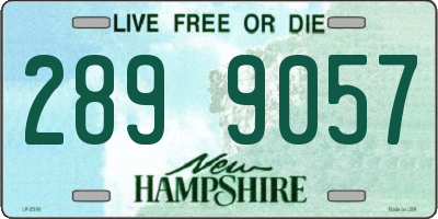 NH license plate 2899057