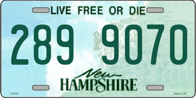 NH license plate 2899070
