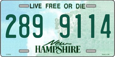 NH license plate 2899114