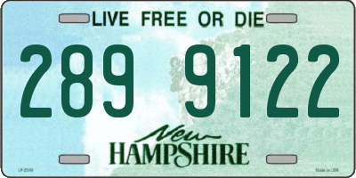 NH license plate 2899122