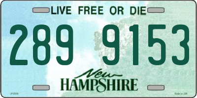 NH license plate 2899153